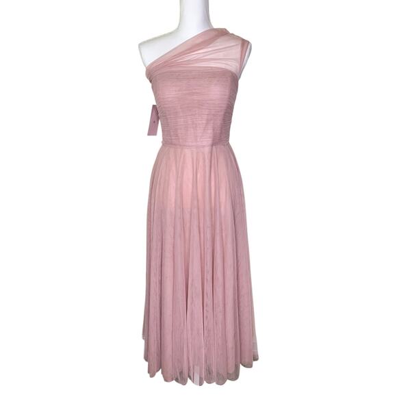 BHLDN x Jenny Yoo Collection Ryder Pink Tulle Fitted Bodice Convertible Dress - Picture 6 of 9